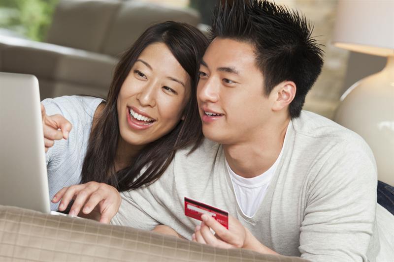 Couple Making Online Payment