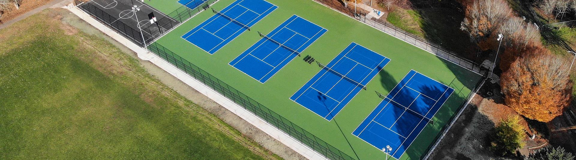 2022 Tennis Court Orchard Heights in West Salem