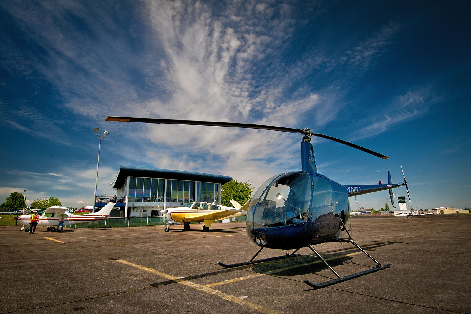 helicopter at salem airport