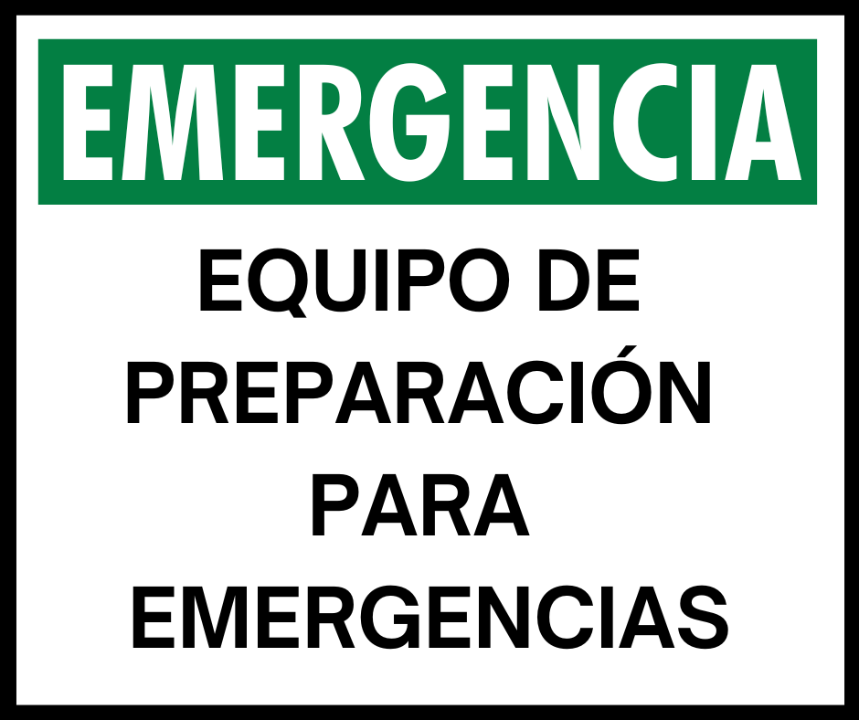 emergency preparedness kit Spanish