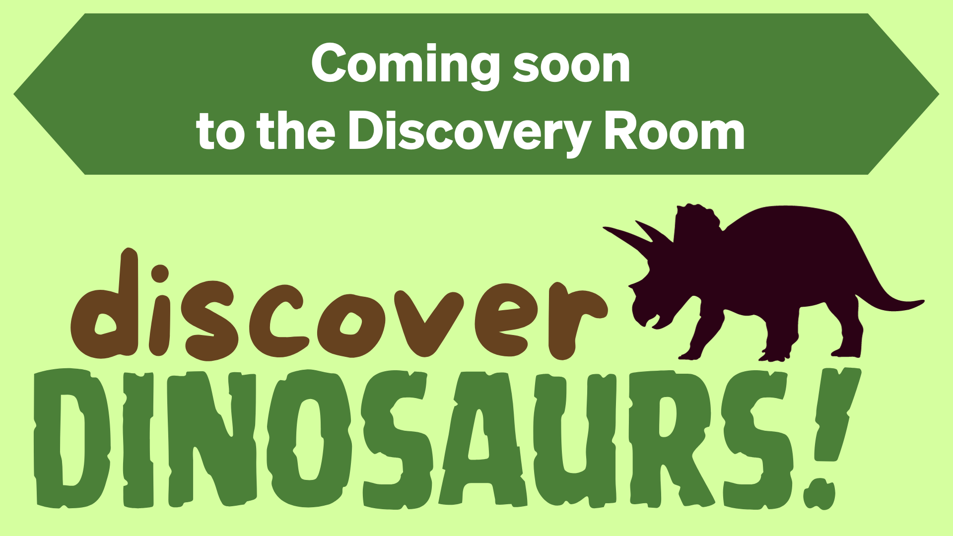 Coming soon to the Discovery Room - Discover Dinosaurs