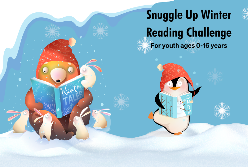 Snuggle Up Winter Reading Challenge for youth ages 0-16
