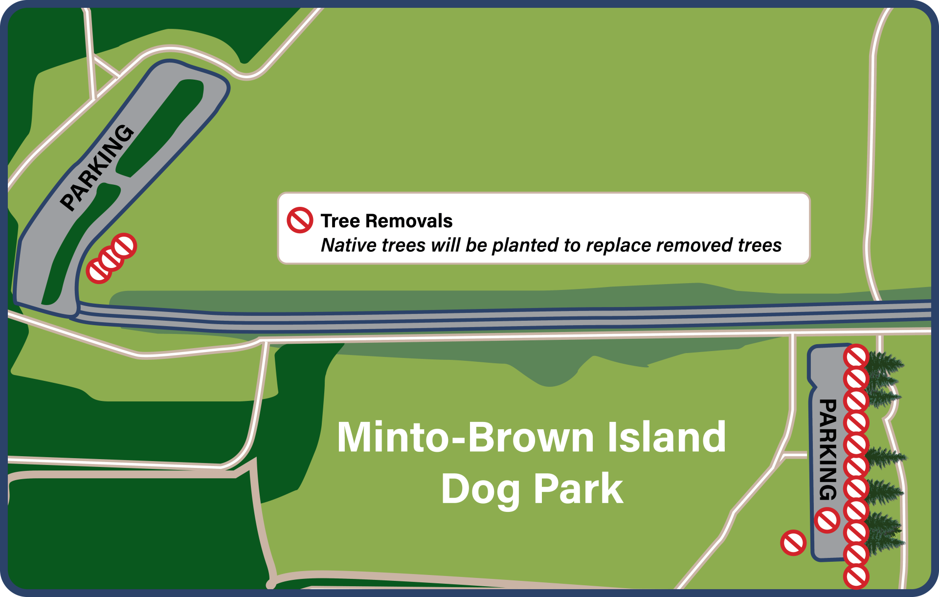Minto Brown Tree Removal Map