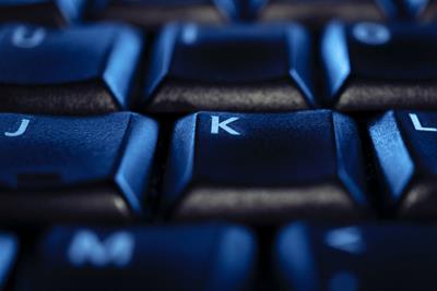 j k l keyboard key closeup