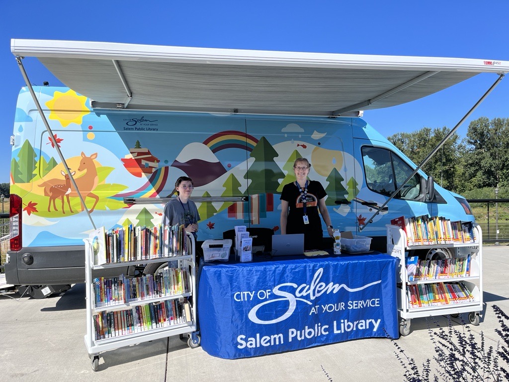 Image of Outreach van and Pop-Up Library