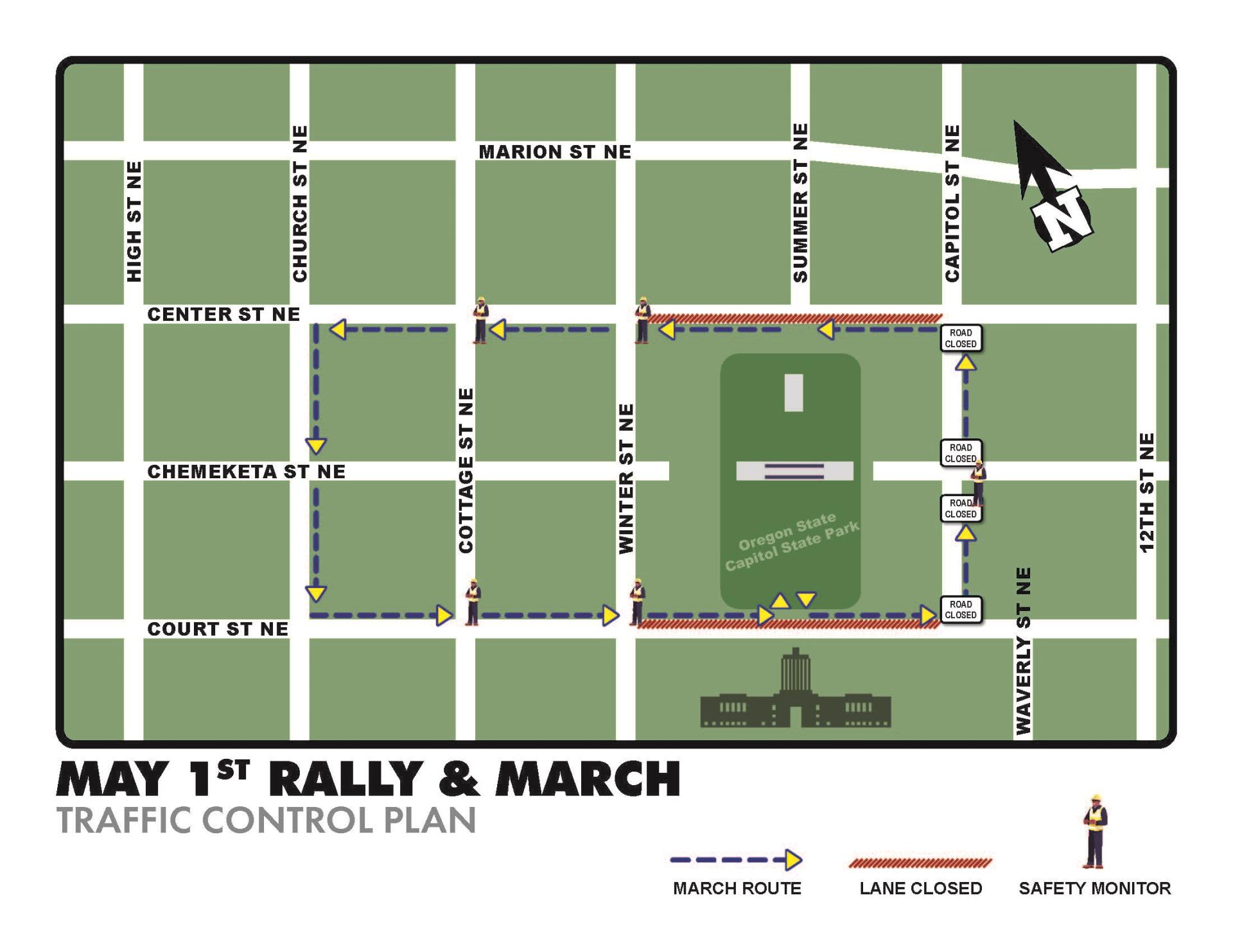 Traffic Alert: Street Closure Planned for One-Day Event Near Capitol Mall on May 1