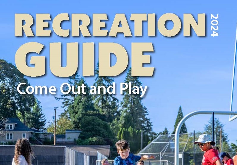 2024 Recreation Guide Cover with track photo