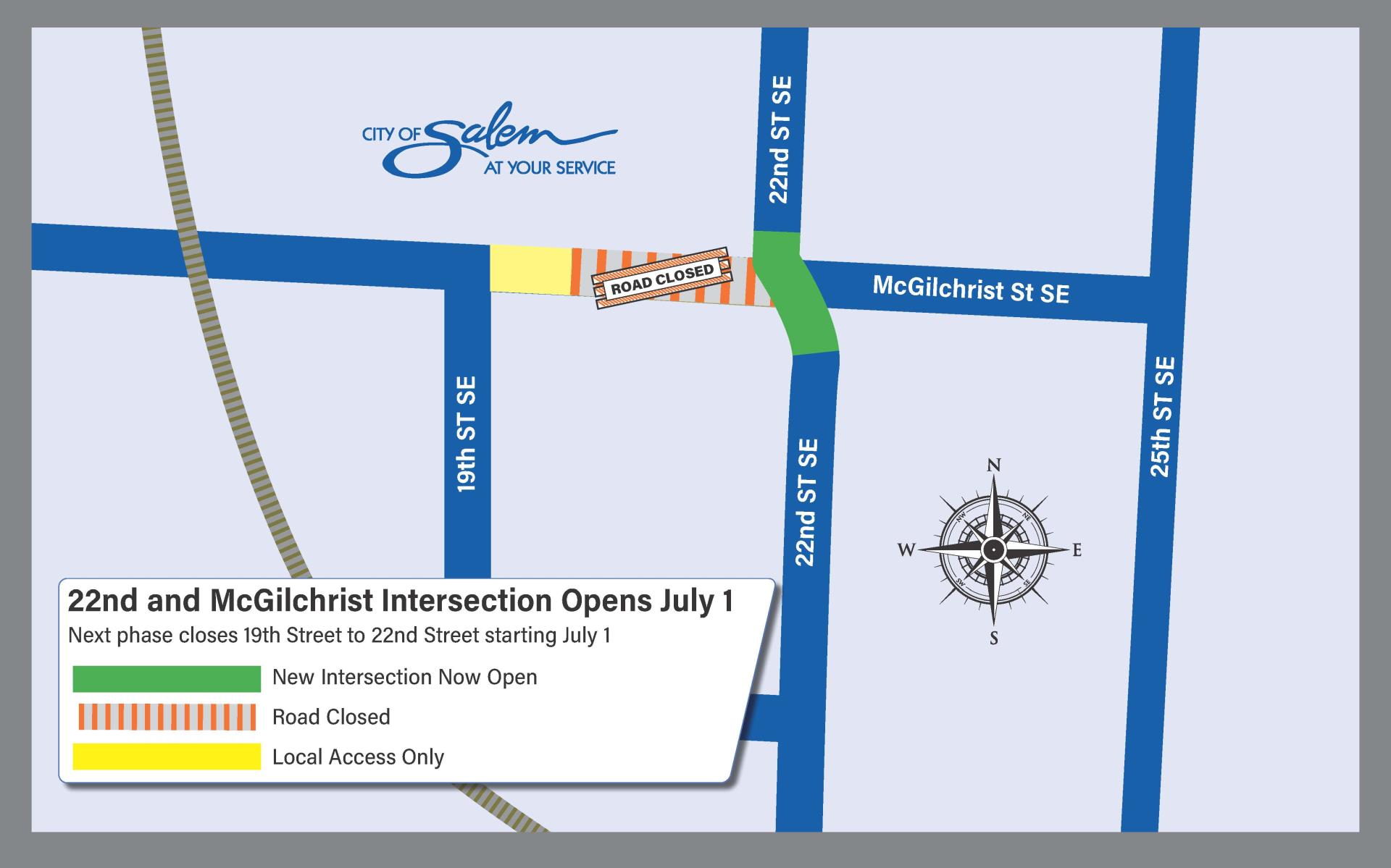 McGilcrest 22nd Street open Map