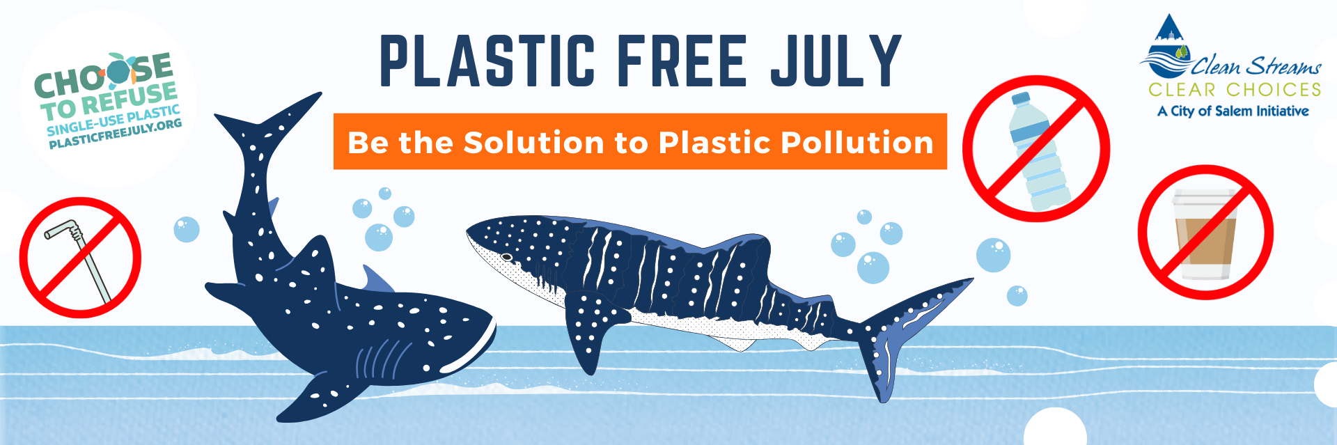 Give Up Single Use Plastic for Plastic Free July